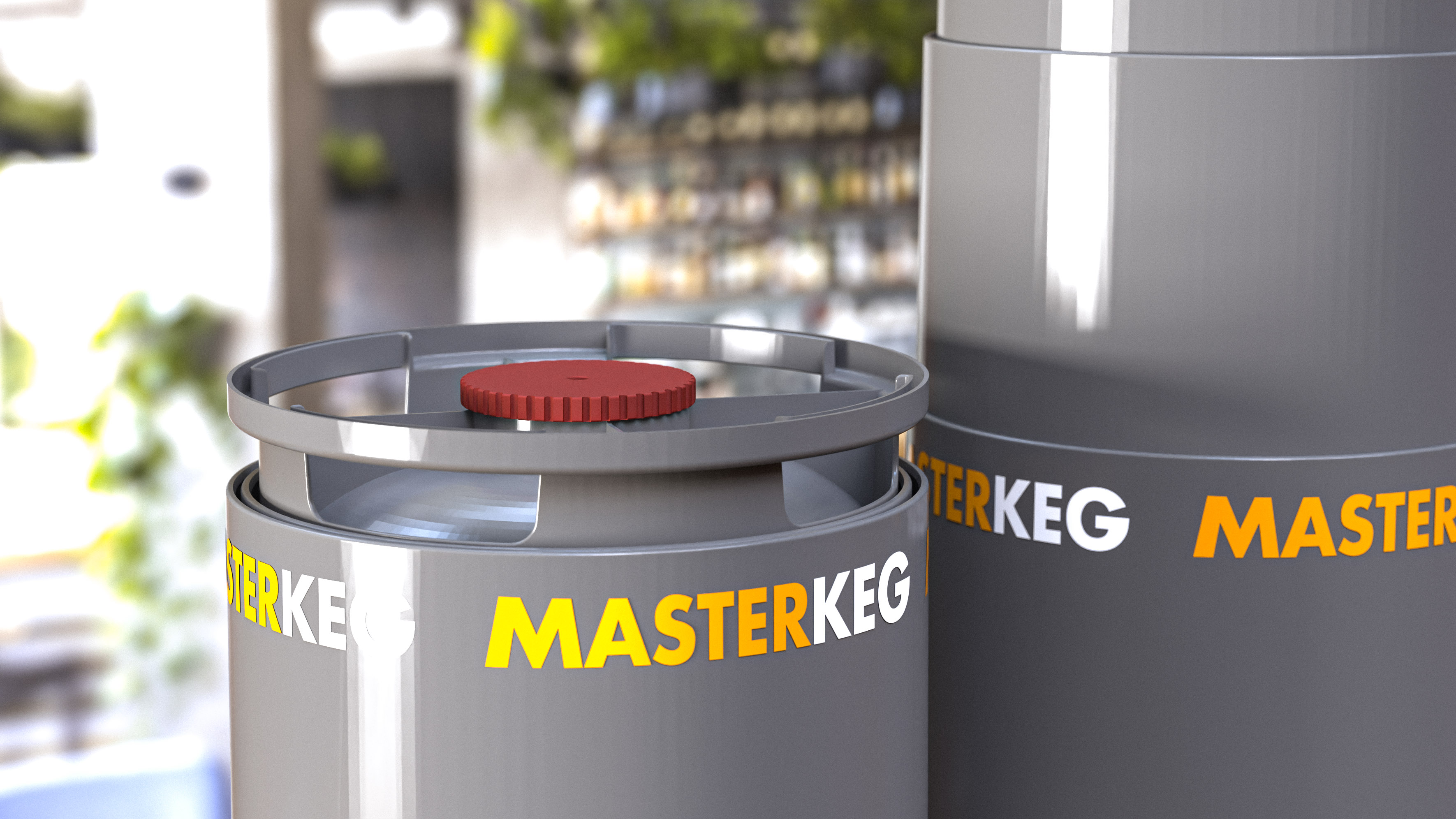 MasterKeg side view in bar